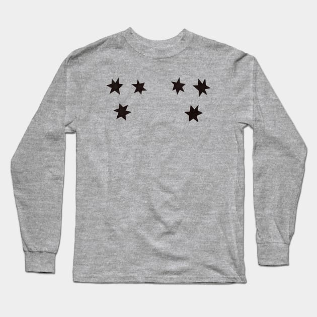 Stars Drawing - Eyesasdaggers Long Sleeve T-Shirt by eyesasdaggers